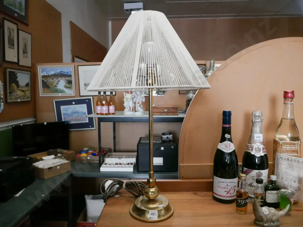 brass based table lamp H580 Image 1++