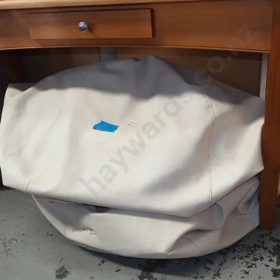vinyl upholstered bean bag