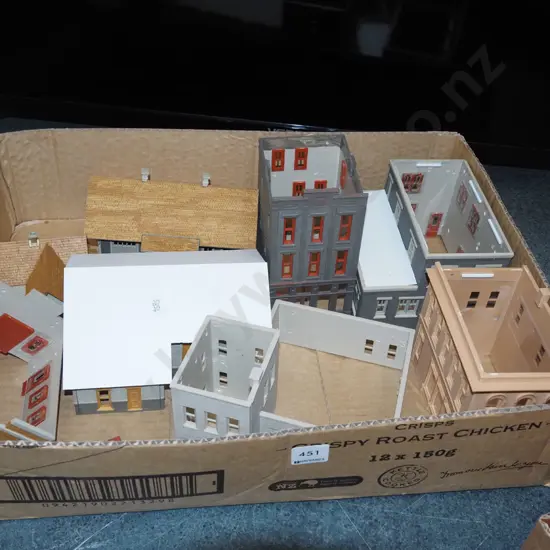 partially assembled railway buildings