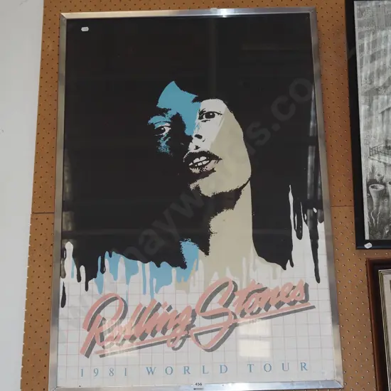 framed poster print - Rolling Stones World Tour 1971