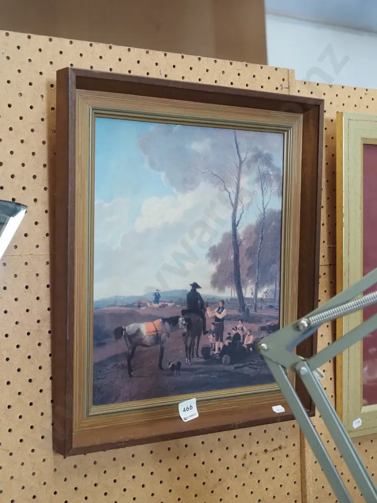 framed print - traveller and cattle Image 1++