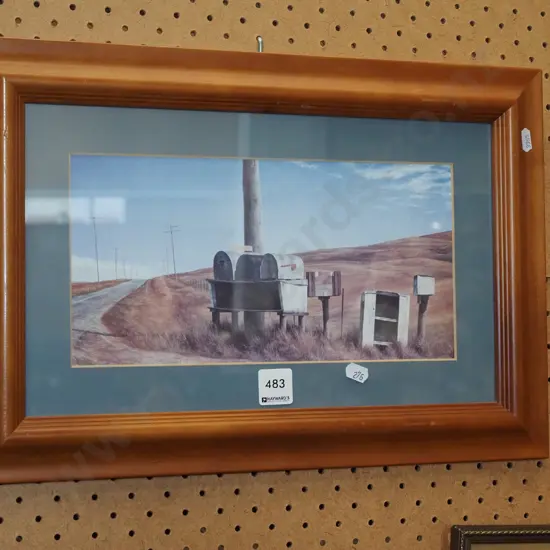 small framed Grahame Sydney print 