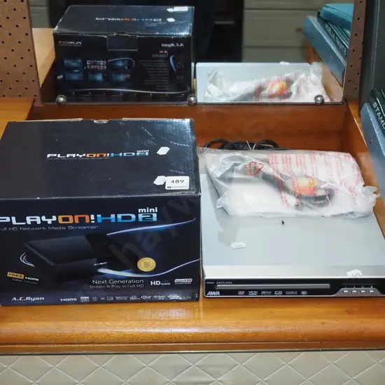 boxed as new HD Network media streaming, Awa DVD player