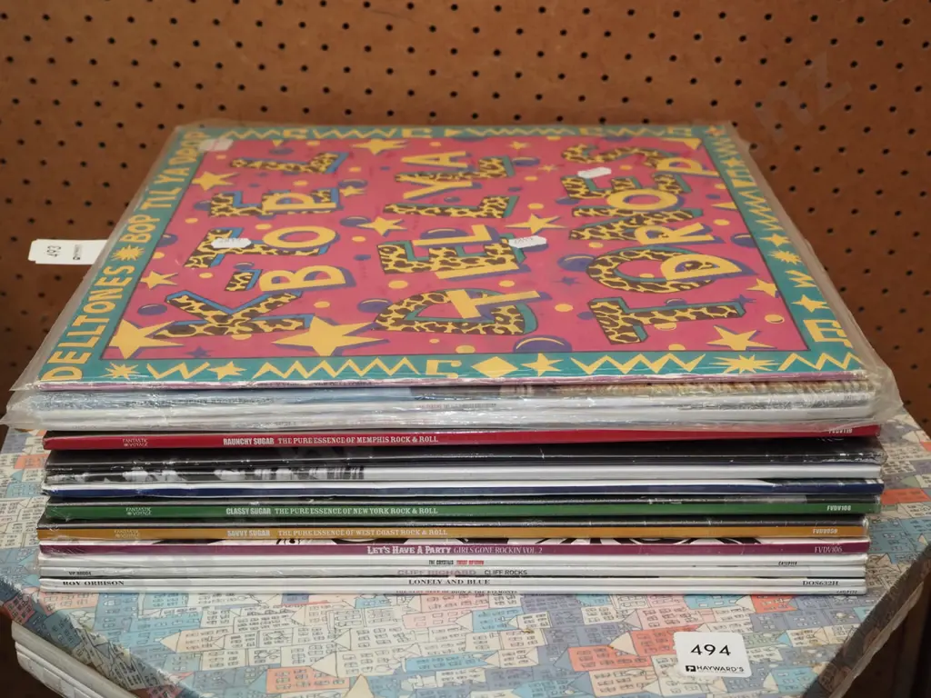 stack of LPs; Deltones, Everly Brothers etc Image 1++