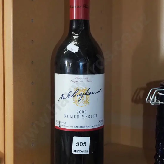 bottle of Kumeu River Brajkovich merlot 2000