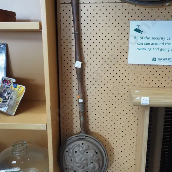 long handled copper bed warmer