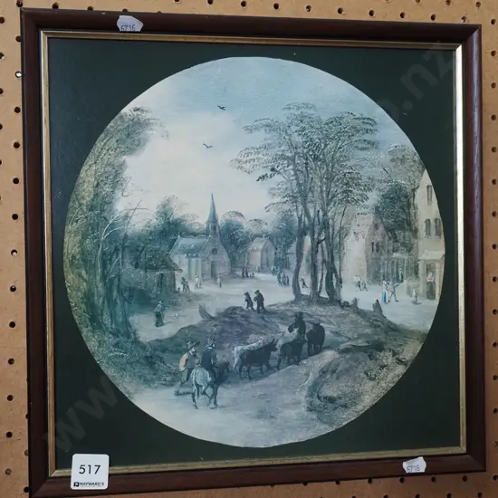 framed print - cows going to market