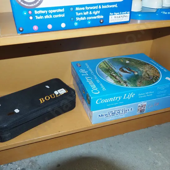 2x boxed puzzles etc