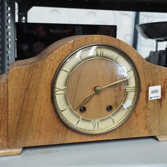 restorer's deco mantle clock - varnish needs attention