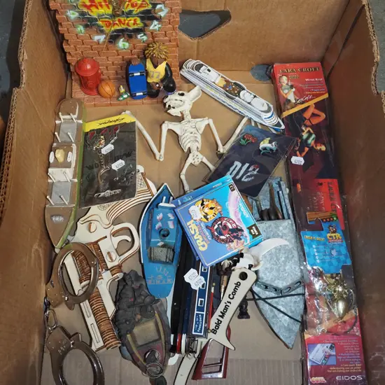 box of childrens toys