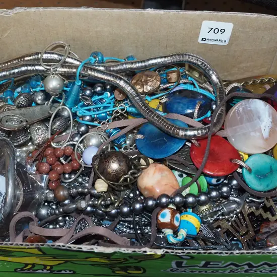 box of costume jewellery