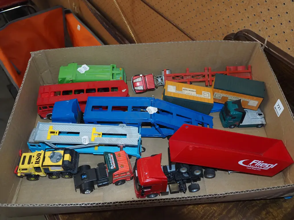 box of toy vehicles Image 1++