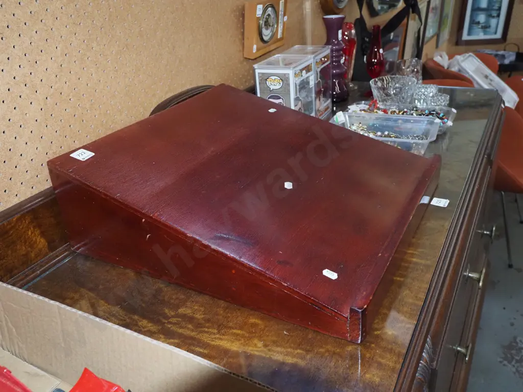 homemade wooden table top lectern Image 1++