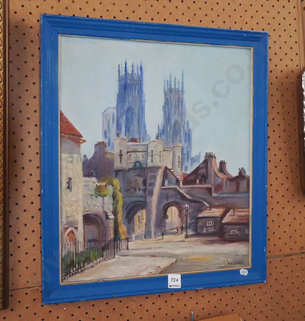framed oil - cathedral tower Image 1++