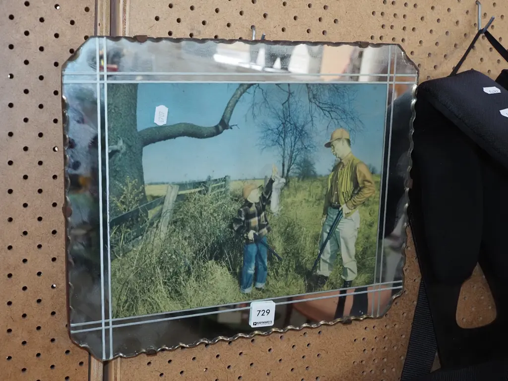 mirror framed - father and boy hunting Image 1++