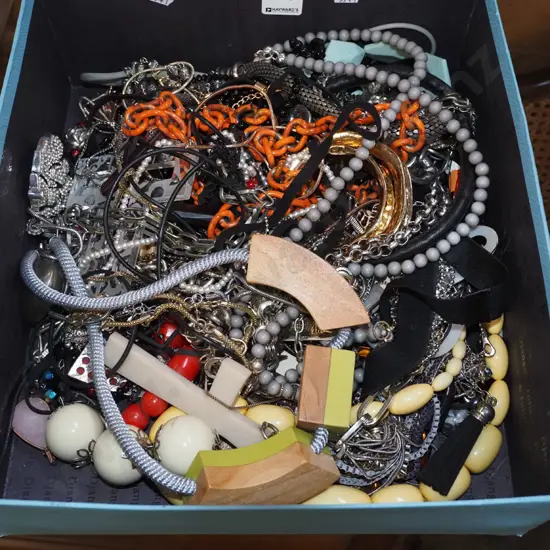 box of costume jewellery