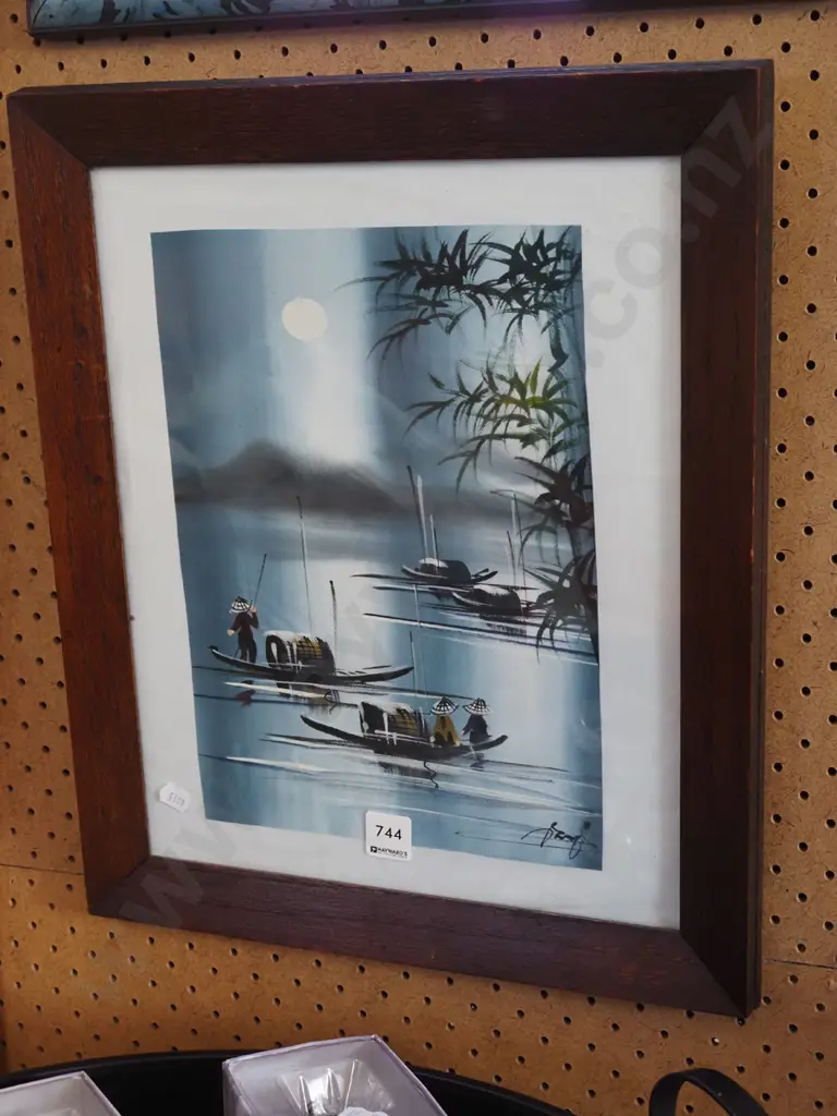 framed print - Asian fishing boats Image 1++