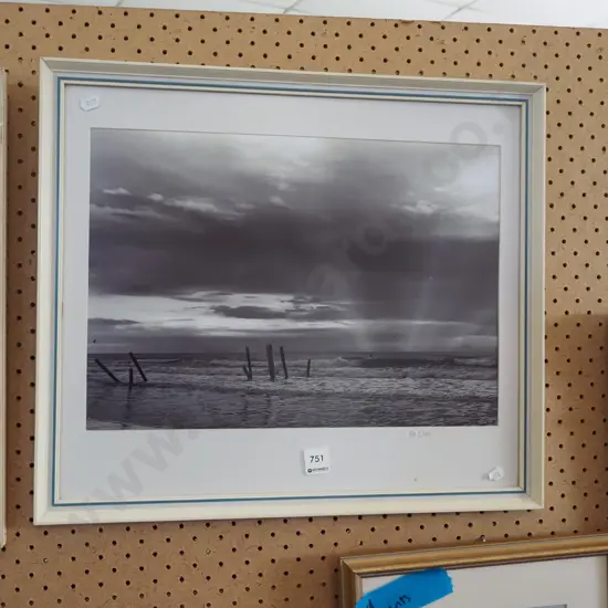 framed photo print - surfing St Clair