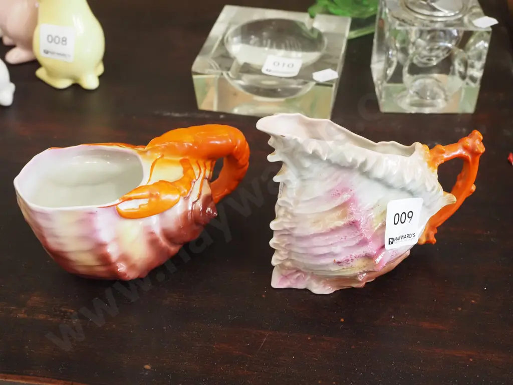 Bayreuth shell jug, lobster jug Image 1++