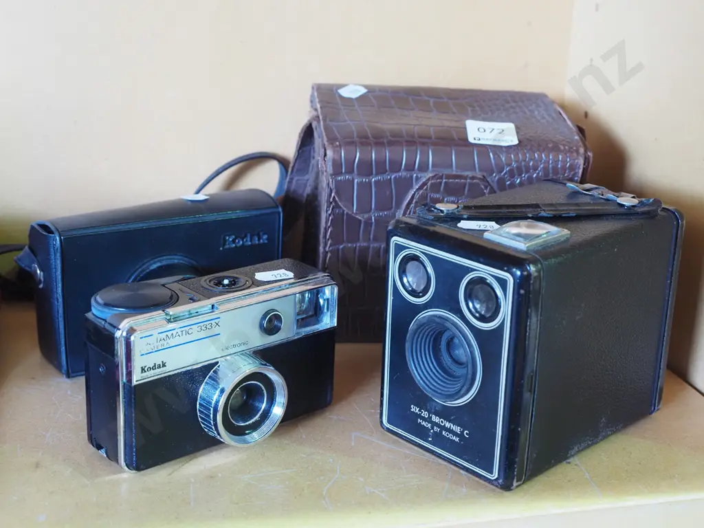 boxed Brownie, 35mm Kodak camera Image 1++