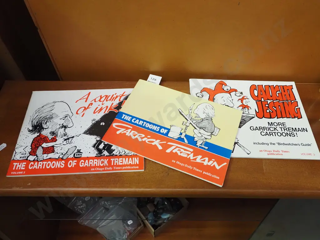 3x Garrick Tremain cartoon books Image 1++
