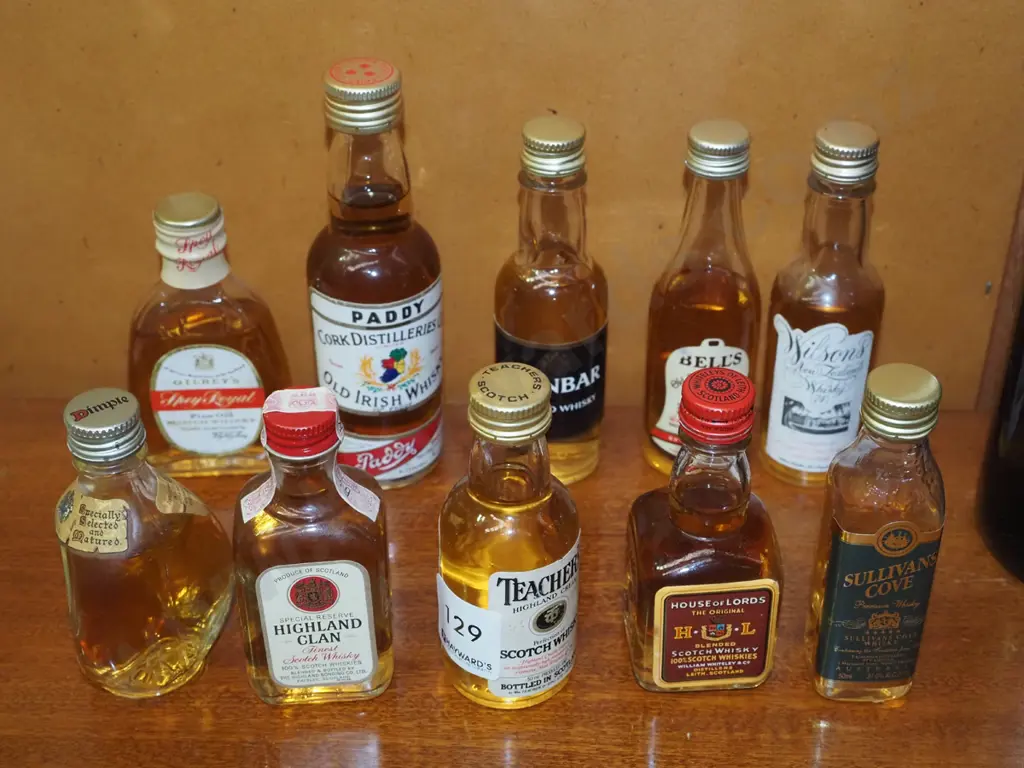 10x whisky spirit miniatures Image 1++