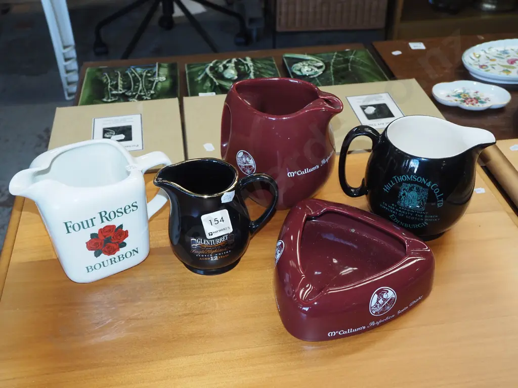 4x whisky jugs, ash tray Image 1++