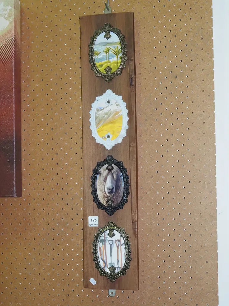 4x ornate framed NZ thened prints on board H665 Image 1++