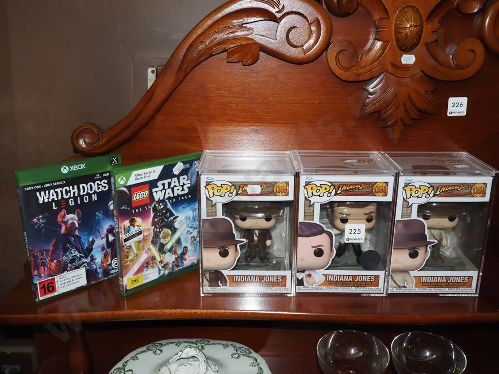 Star Wars Lego Xbox games, 3x boxed POP In jon fig Image 1++