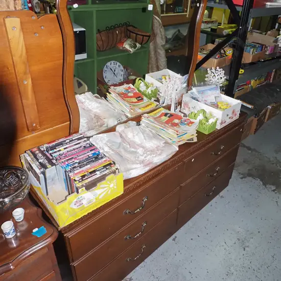 large mahogany 6 drawer mbd H650 W1500 