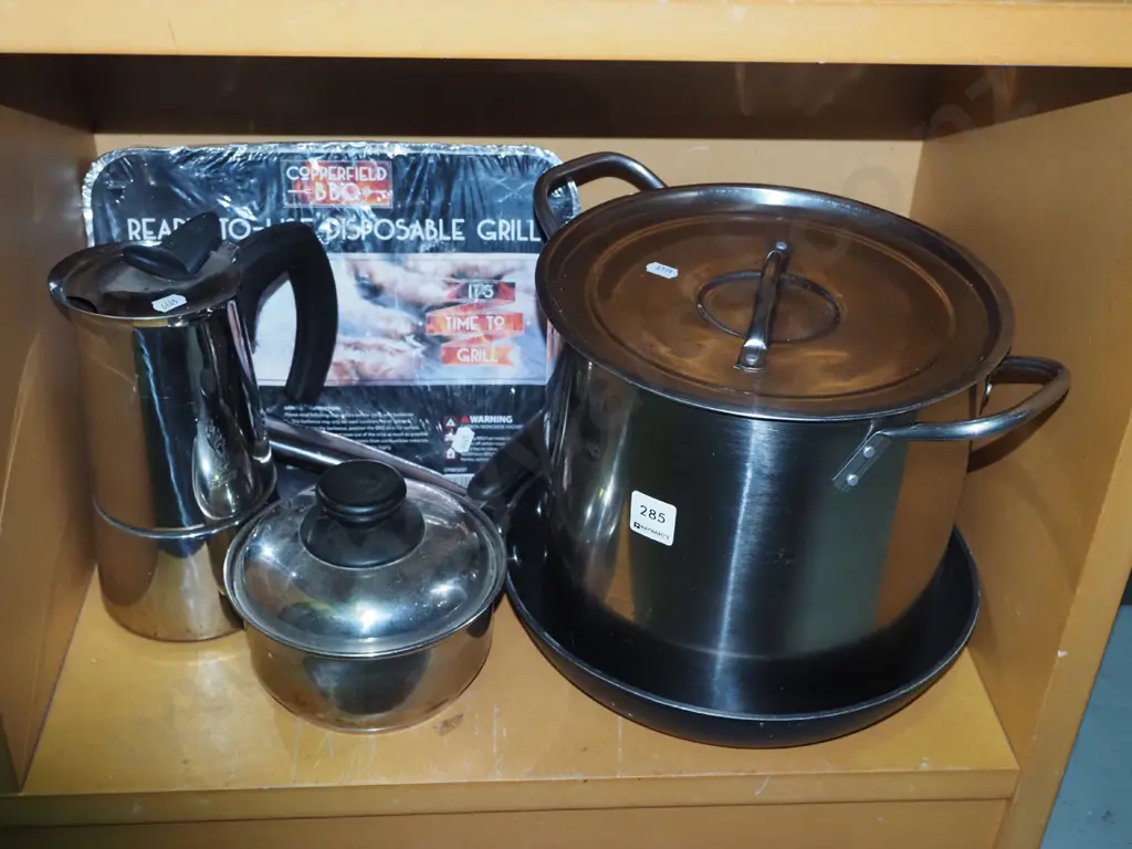 frying pan, stock pot, pot, stoev top espresso maker Image 1++