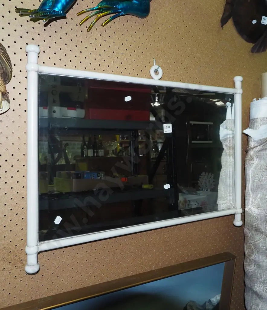 metal framed bev wall mirro W690 Image 1++