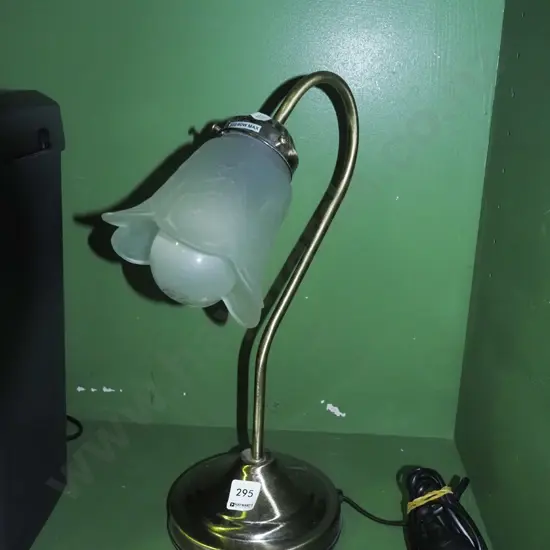 brass swan neck desk lamp