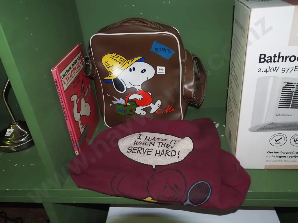 Snooper themed bag, book, sweatshirt Image 1++