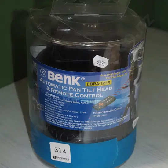 Benk automatic camera - pan tilt head and remote control 