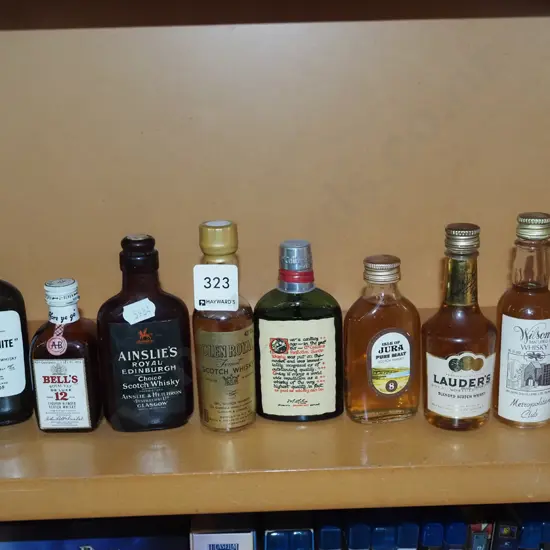 10x whisky spirit miniatures