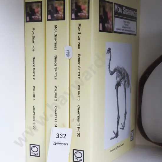 3zx volumes of Bruce Spittles Moa Sightings