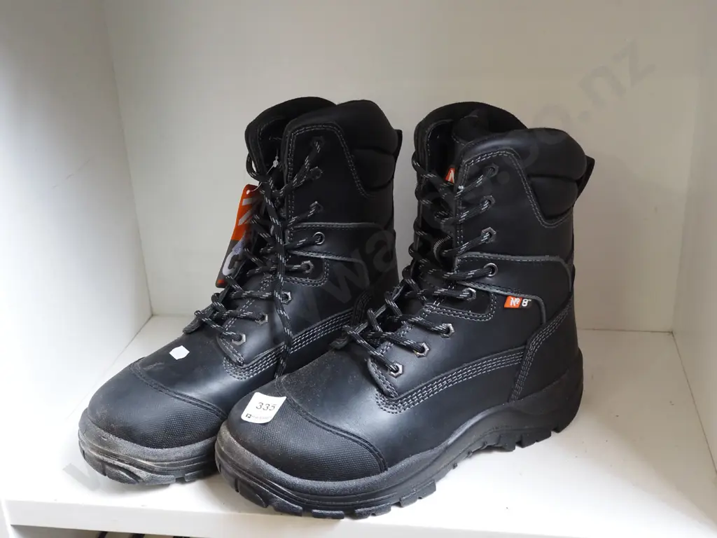 pair of Number 8 size 42 steel cap boots Image 1++