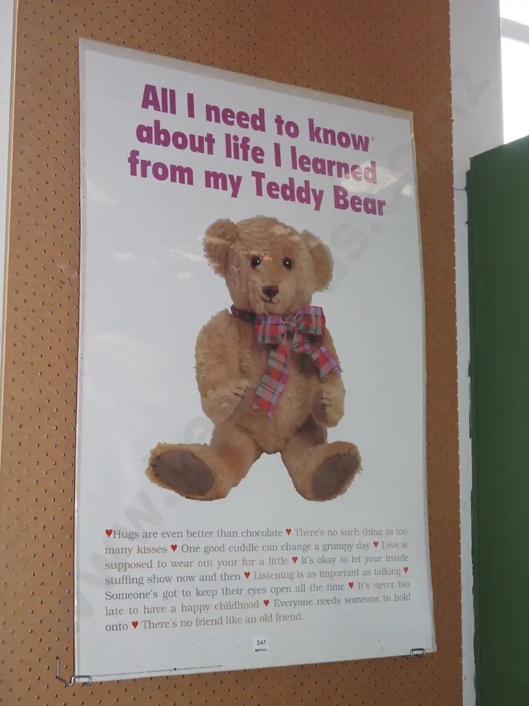 teddy poster print Image 1++
