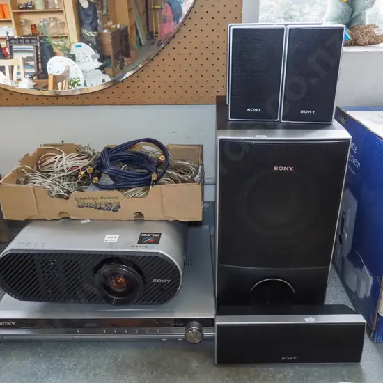 Sony digital projector, DVD home theatre system