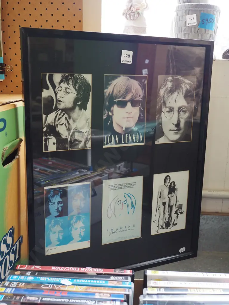 6x framed John Lennon postcards Image 1++