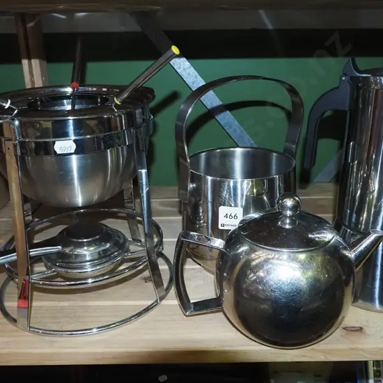 ice bucket, stove top espresso, teapot etc