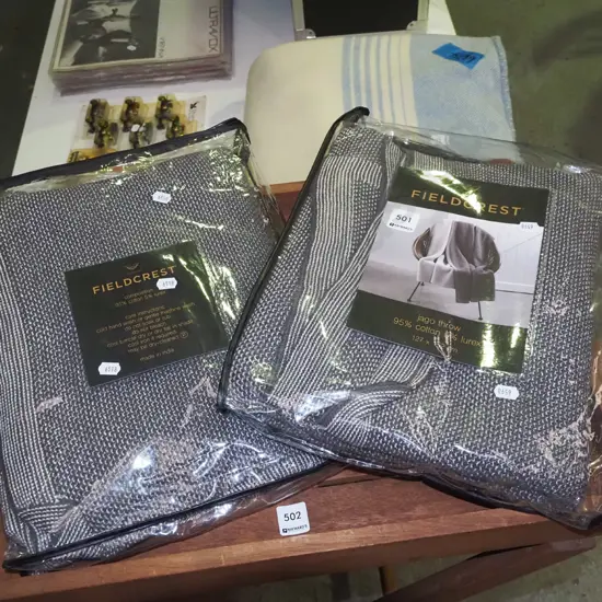 2x as Field Crest throws