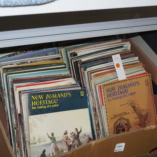 box of  NZ Heritage magazines