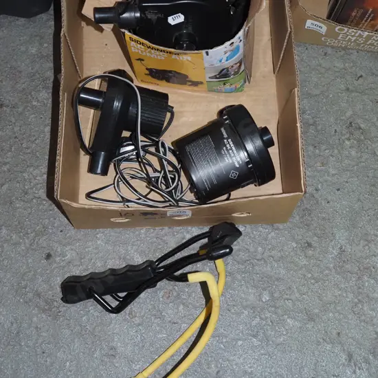 box of 12V air pumps, slingshot