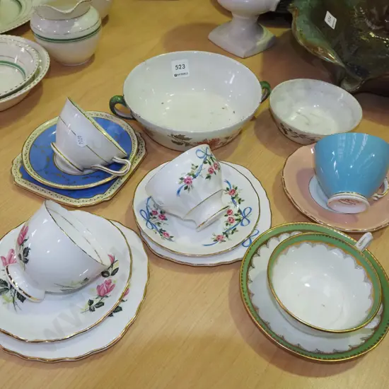 Royal Doulton bowls, trios, cup and saucer 