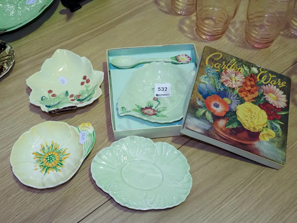 assorted Carlton Ware jam dishes Image 1++