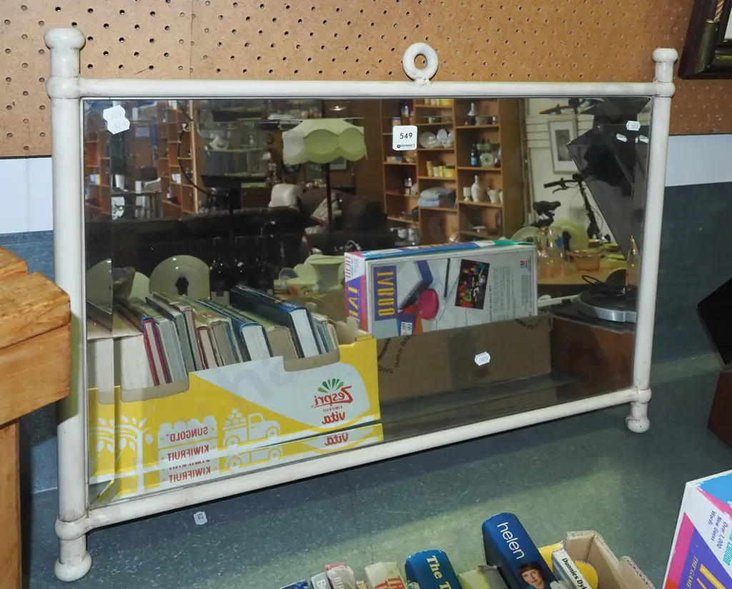 metal framed wall mirror W700 Image 1++