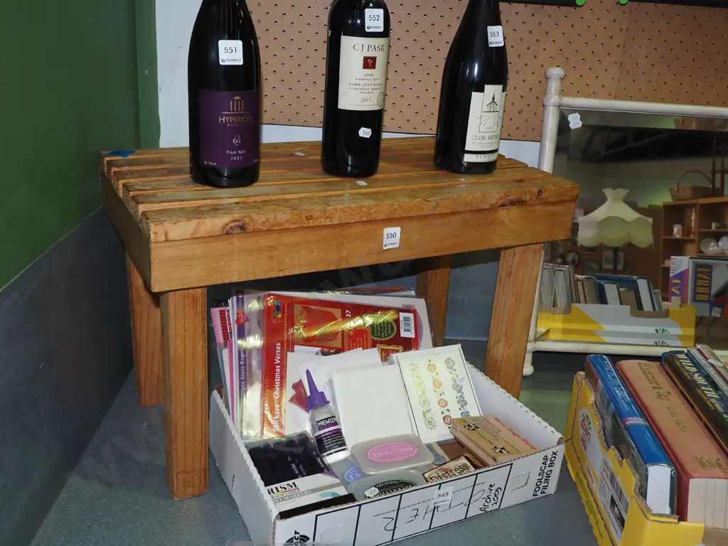 small wooden stool H360 Image 1++