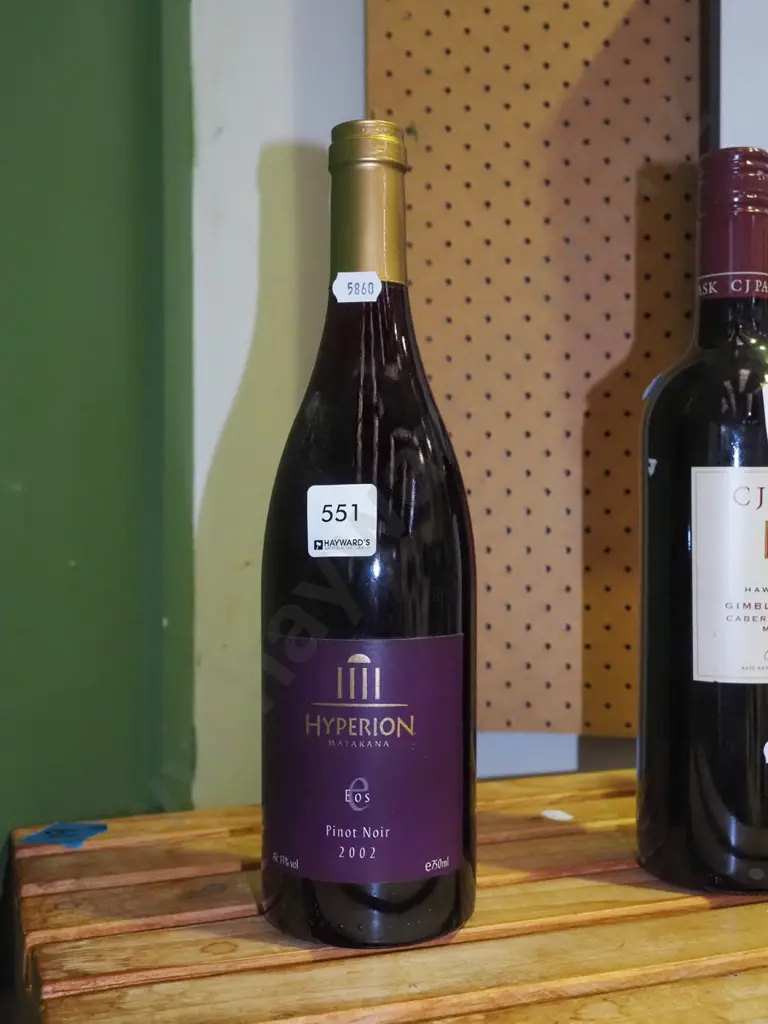 1x bottle of  Hyperion pinot noir 2002 Image 1++